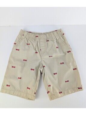 Carter's Boys Firetruck Elastic Waistband Shorts (Size: 5T)
